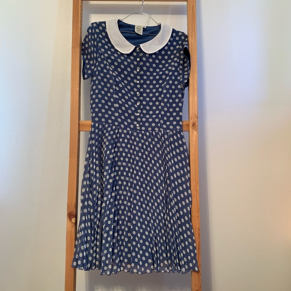 Polka Dot Chiffon Dress